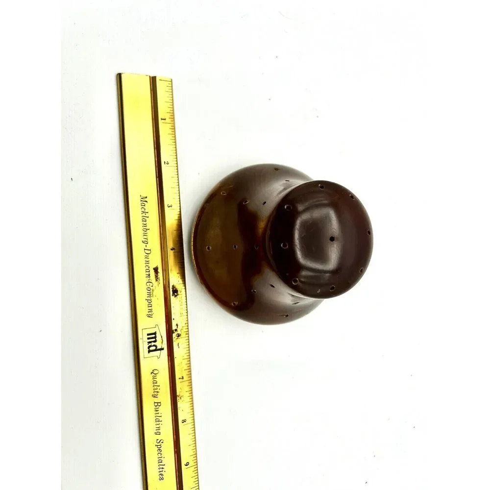 Vintage Myrtle Wood Toothpick Holder Handicraft by Ralph‎ A Bailey &Co